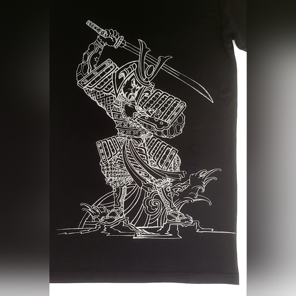 Men’s Silky Stretch Samurai Muscle Tee Athletic Sleep T Shirt Med New Papi Brand - Picture 3 of 8